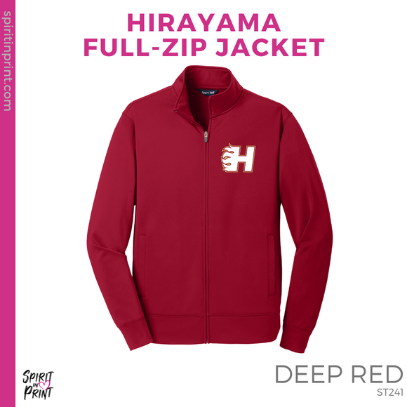 Full-Zip Track Jacket - Red (Hirayama Mascot #143894)