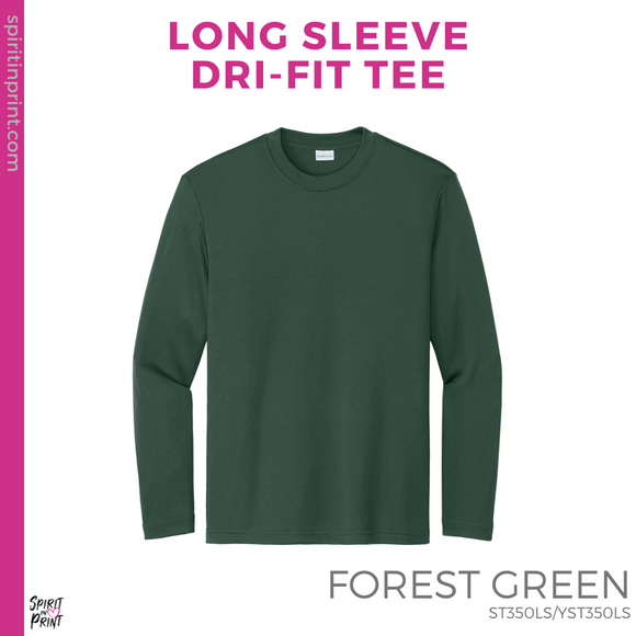 Dri-Fit Long Sleeve - Forest Green (Trojans Split #143933)