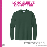 Dri-Fit Long Sleeve - Forest Green (Trojans Split #143933)