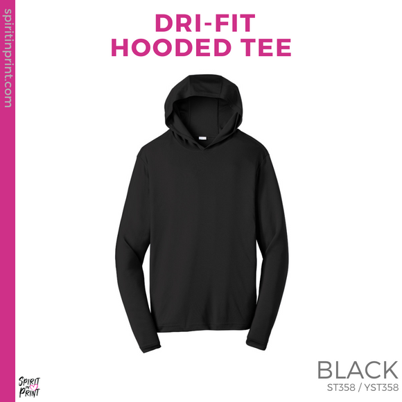 Dri-Fit Hooded Tee - Black (Trojans Split #143933)