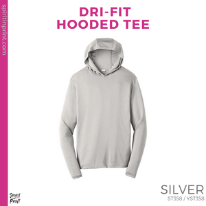 Dri-Fit Hooded Tee - Silver (Trojans Split #143933)