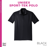 Unisex Micro pique Polo - Black (Cedarwood Staff)