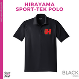 Unisex Micro pique Polo - Black (Hirayama Mascot #143894)