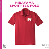 Unisex Micro pique Polo - Red (Hirayama Mascot #143894)
