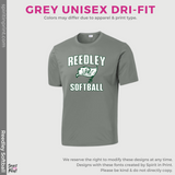 Unisex Dri-Fit Tees - Dark Green, Grey or Black (Reedley Softball)