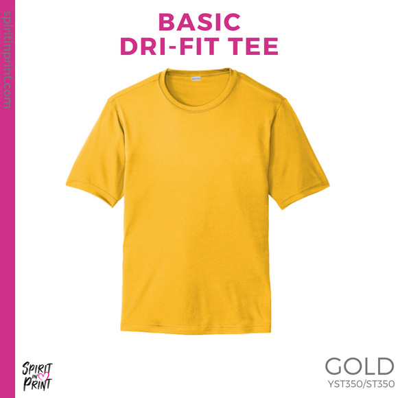 Dri-Fit Tee - Gold (Nelson N #143729)