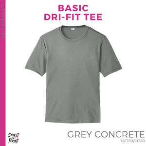 Dri-Fit Tee - Grey Concrete (Jefferson Repeat #143831)