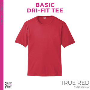 Dri-Fit Tee - Red (HB Interlocked #143757)