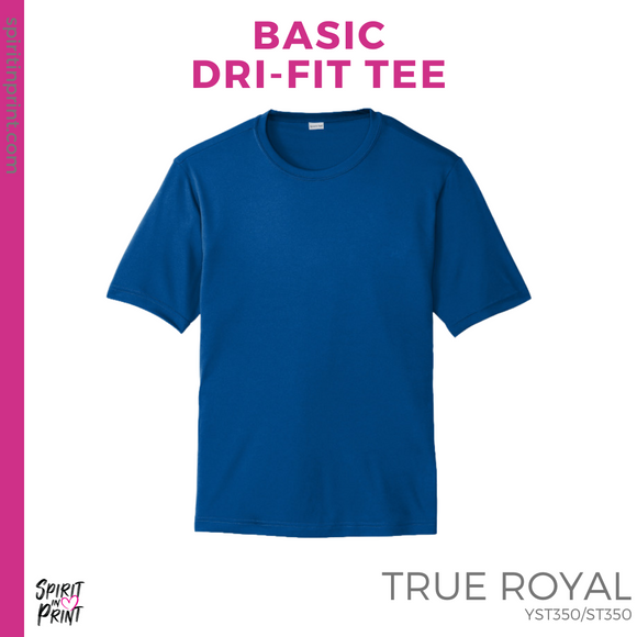 Dri-Fit Tee - True Royal (Hillside Bobcat #143753)