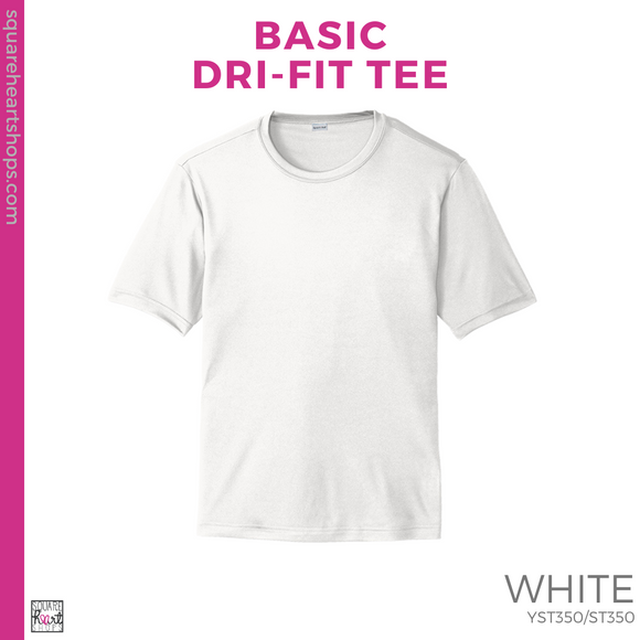 Basic Dri-Fit Tee - White (PCA Rectangle #143821)