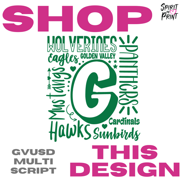 Vintage Tee - GVUSD Multi Script