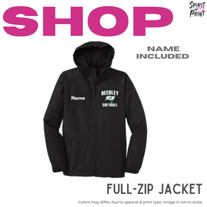 Hooded Jacket - Black (Reedley Softball)