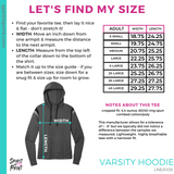 Ladies Varsity Hoodie - Black Heather (Cedarwood Staff)