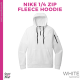 Nike 1/4 Zip Sweatshirt - White (Cedarwood Staff)