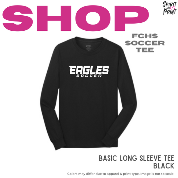 Long Sleeve Tee - Black (FCHS Eagles Soccer)