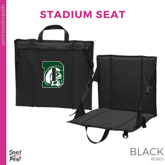 Dinuba Trojans Cheer Logo Stadium Seat