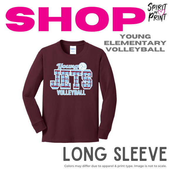Basic Long Sleeve - Maroon (Young Volleyball)