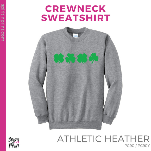 Crewneck Sweatshirt - Athletic Heather (Shamrock Row)