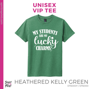 Unisex VIP Tee - Heathered Kelly Green (Lucky Charms)