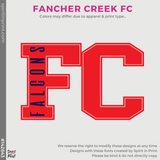 3/4 Sleeve Baseball Tee - Heather Grey / Navy (Fancher Creek FC #143643)
