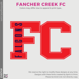 Crewneck Sweatshirt - Red (Fancher Creek FC #143643)