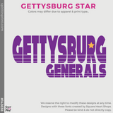 Girly Vintage Tee - Purple Frost (Gettysburg Star #143638)