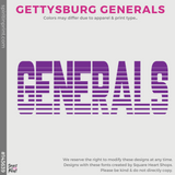 Hoodie - Purple (Gettysburg Generals #143639)