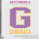 Hoodie - Purple (Gettysburg Striped G #143640)