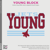 Basic Core Long Sleeve - Athletic Maroon (Young Jets Block #143598)
