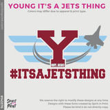 Unisex VIP Tee - Heathered Cardinal (Young Jets Thing #143376)