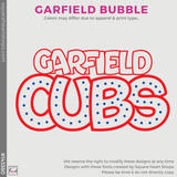 Short Sleeve Baseball Tee - White / Red (Garfield Bubble #143380)