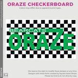 Basic Full-Zip Hoodie - Black (Oraze Checkerboard #143385)