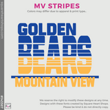Basic Full-Zip Hoodie - Royal (Mountain View Stripes #143387)