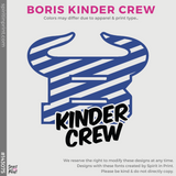 Girly Tiny Tee - Heather Grey (Boris Kinder Crew #143075)