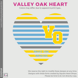 Crewneck Sweatshirt - Athletic Grey (Valley Oak Heart #143413)