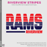 Crewneck Sweatshirt - Navy (Riverview Stripes #143601)