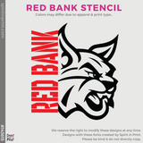 Crewneck Sweatshirt - Red (Red Bank Stencil #143615)