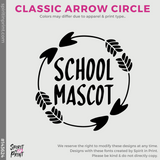 Hoodie - Athletic Grey (Arrow Circle #143624)