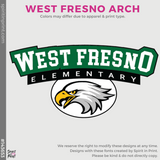 Crewneck Sweatshirt - Athletic Grey (West Fresno Arch #143653)