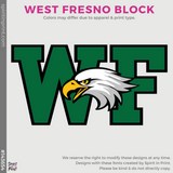 Crewneck Sweatshirt - Athletic Grey (West Fresno Block #143654)