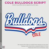 Basic Core Long Sleeve - Jet Black (Cole Bulldogs Script #143665)