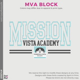 Unisex Cotton Tee- Black (Mission Vista Academy Block #143681)