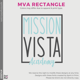 Ladies Next Level Cotton Tee- Heavy Metal (Mission Vista Academy Rectangle #143683)