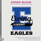 Crewneck Sweatshirt - Athletic Grey (Ewing Block #143686)
