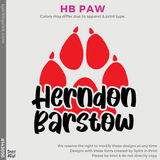 Crewneck Sweatshirt - Red (HB Paw #143696)