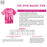 Hope Love Cure Script Tee - Pink Tie Dye