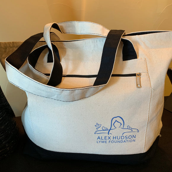 Alex Hudson Lyme Foundation Zipper Tote Bag