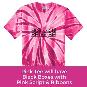Hope Love Cure Tee - Pink Tie Dye