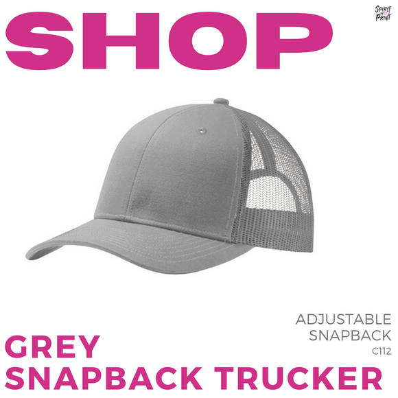 Snapback Trucker Cap- Grey