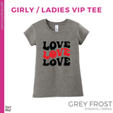 Girly Vintage Tee - Grey Frost (Triple Love #143690)